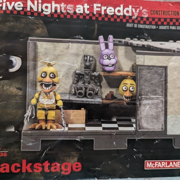 McFarlane Five Nights At Freddy’s Backstage Building Booklet Only 12036 FNAF 6" - Picture 5 of 8